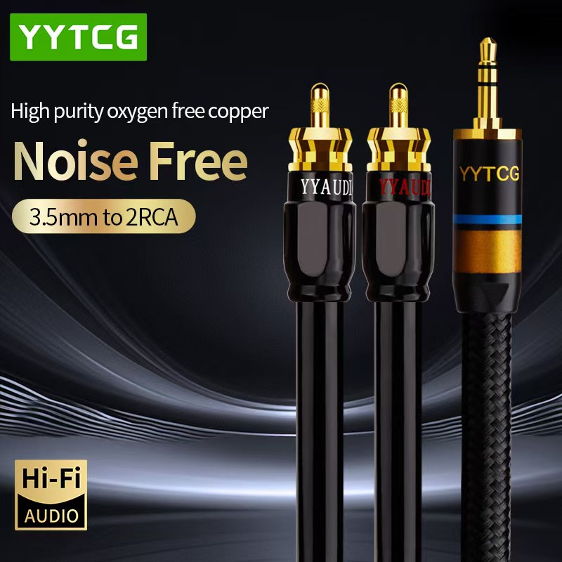 YYTCG كابل RCA HiFi ستيريو 3.5 - مراجعة Genius Home Cinema وسعره