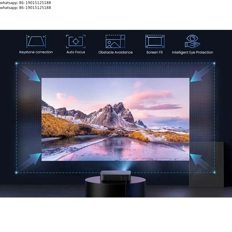 جهاز عرض ليزر محمول بدقة عالية - مراجعة Home Cinema Laser Projector وسعره